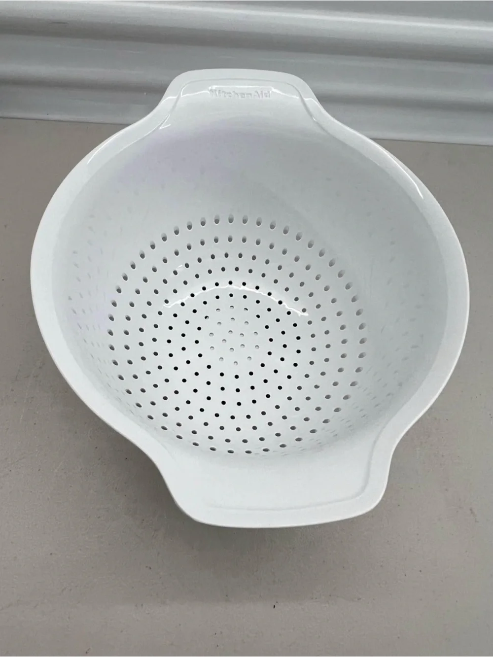 KitchenAid White Oversized Colander with Handles